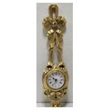 Vintage decorative Quartz gold bow wall clock