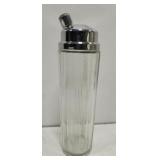 Vintage Art Deco style glass cocktail shaker
