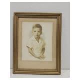 Antique photo with frame