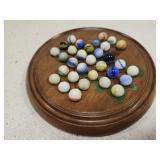Vintage wooden solitaire board