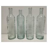 Lot of 4 vintage decorative bottles