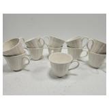 Set of 11 Fances Palmer coffee cups White