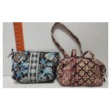 2 Vera Bradley makeup bags 1 has discoloration