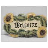 Sunflower WELCOME sign