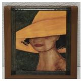 Signed Norma Hall Tile