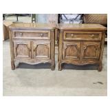 Pair of Drexel Wooden Side Tables