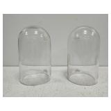 Set of 2 Glass domes