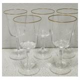 Beautiful 5 pc Lenox Stemmed wine glasses