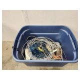 Lot of random rope cable