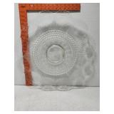 Extra Large etched Glass platter