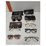 Lot of assorted eye glasses 2 missing lenses