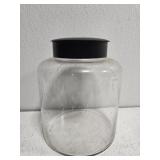 Glass jar with plastic lid