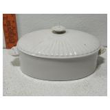 Large ceramic dish with lid