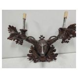 Wooden deer light need cord