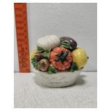Vintage Ceramic fruit bowl from Italy has chip