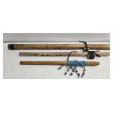 Lot of 3 flute like instruments