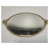 Vintage perfume mirror tray