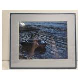 Framed signed photograph