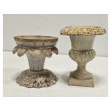 Lot of 2 Cast Iron Metal Decor