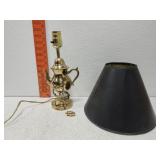 Brass lamp bottom missing pieces