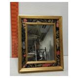Gold framed mirror made in England