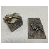 Lot of 2 Vintage 1 card harder 1 granite trinket