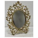 Elegant Golden standing mirror Heavy!