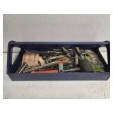 Metal tray of tools