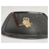Couroc is Unique phenolic satin black tray