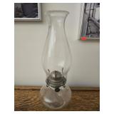 Vintage glass oil lamp