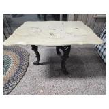 Iron base table