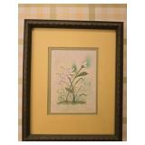 Framed floral print