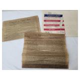 Estate lot of documents of freedom