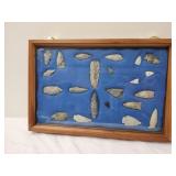 APX 20 native arrowhead artifacts with case