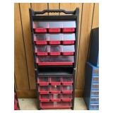 Lot of 2 Plastic Screws Nails Etc Organizers