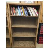 Wood Like 5 Ft Tall Decorative Cabinet w Shelves