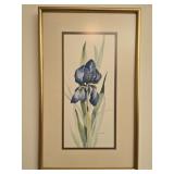 Framed watercolor flower