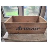 Vintage Armour wood box