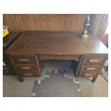 Vintage heavy wood desk
