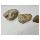Lot of 3 Native American stone tools