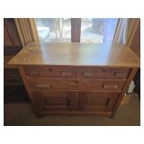 Vintage Gorgeous oak wood cabinet