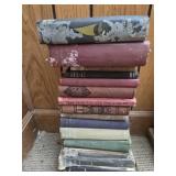 Estate lot of old vintage books