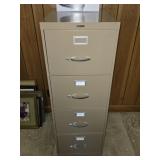 Metal 4 Drawer Anderson Hickey Co Filing Cabinet