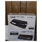 Lot of 2 LD Laser Toner Cartridges LD E40 AS IS
