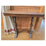 Vintage Dark Wood Accent Hallway Table