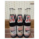 Set of 6 vintage Bear Bryant Alabama bottles