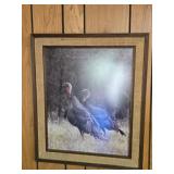 Large Framed Turkey Print