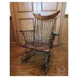 Wooden rocking chair