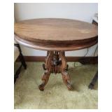 Vintage oval wooden table