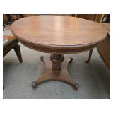 MCM style round side table